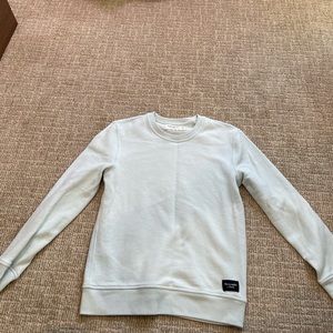 abercrombie and fitch light blue crewneck sweatshirt